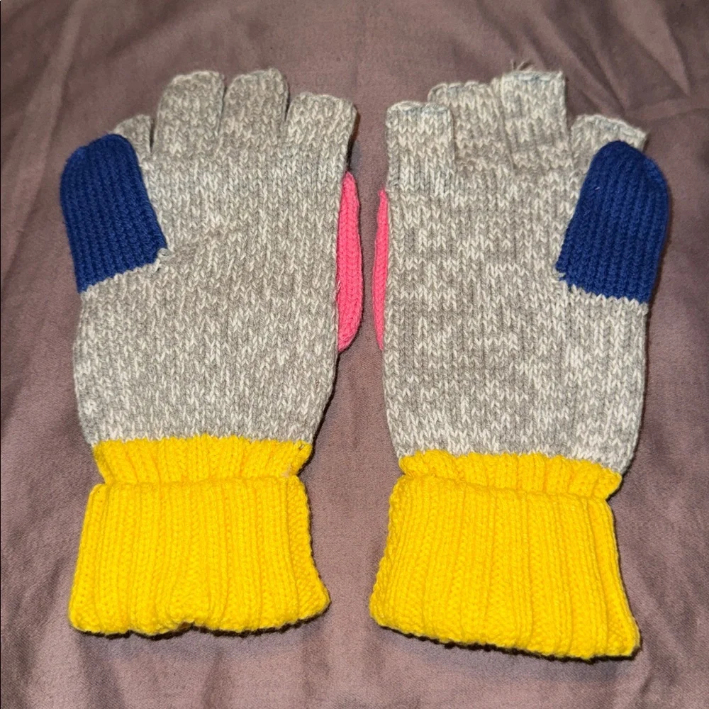 🖤HANNA ANDERSSON 2013 CONVERTIBLE COLORBLOCK MITTENS SIZE M🖤